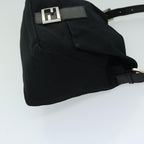 FENDI Mamma Baguette Shoulder Bag Nylon Blackyk10749