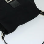 FENDI Mamma Baguette Shoulder Bag Nylon Blackyk10749