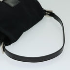 FENDI Mamma Baguette Shoulder Bag Nylon Blackyk10749