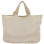 PRADA Tote Bag Nylon Beige  yk10788