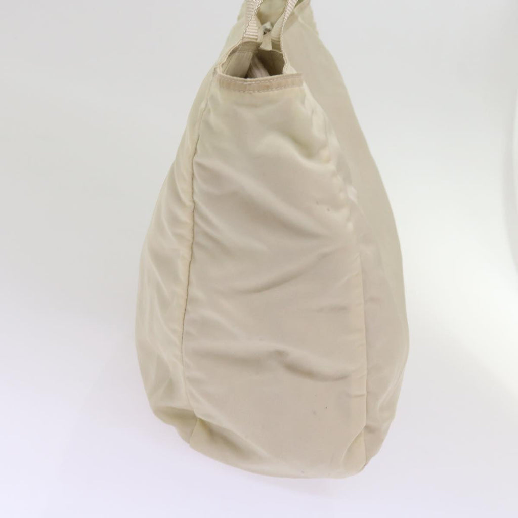 PRADA Tote Bag Nylon Beige  yk10788