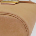 FENDI Mamma Baguette Shoulder Bag Leather Orangeyk10805