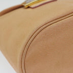 FENDI Mamma Baguette Shoulder Bag Leather Orangeyk10805