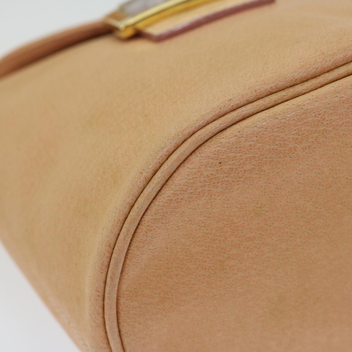 FENDI Mamma Baguette Shoulder Bag Leather Orangeyk10805