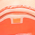 FENDI Mamma Baguette Shoulder Bag Leather Orangeyk10805