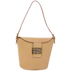 FENDI Mamma Baguette Shoulder Bag Leather Orangeyk10805