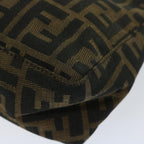 FENDI Zucca Canvas Hand Bag Black Brownyk10821