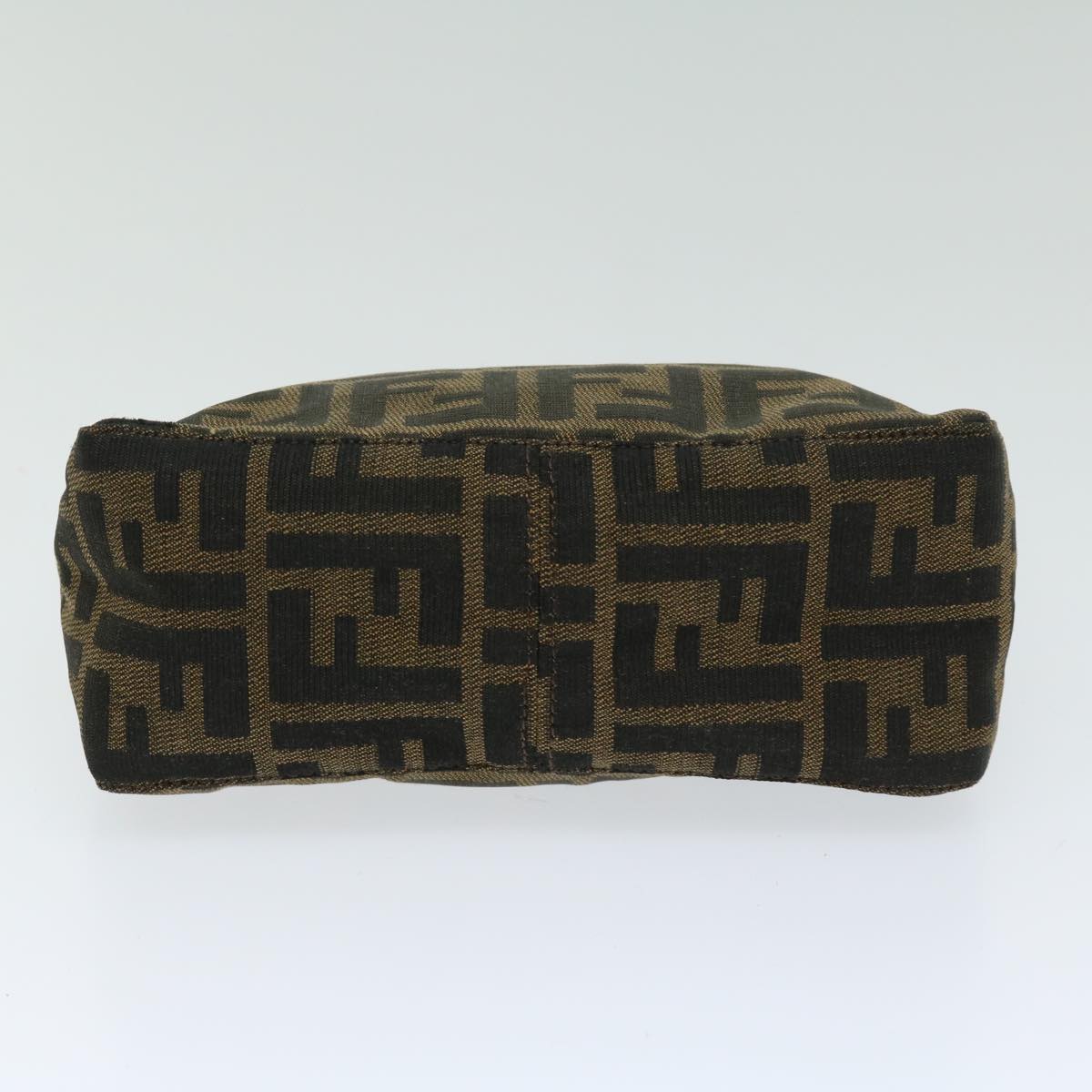 FENDI Zucca Canvas Hand Bag Black Brownyk10821