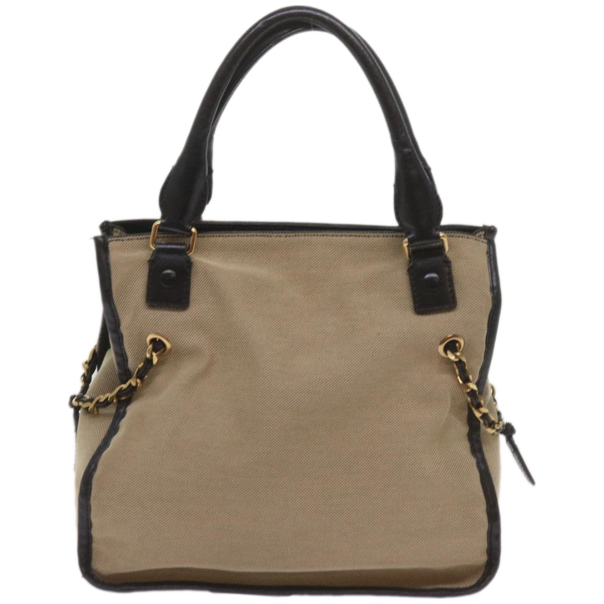 Chloe Harley Hand Bag Canvas Leather Beige 01 10 51 6008 yk10852