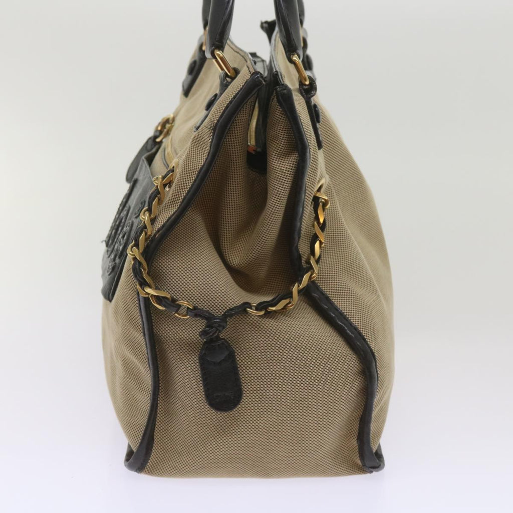 Chloe Harley Hand Bag Canvas Leather Beige 01 10 51 6008 yk10852