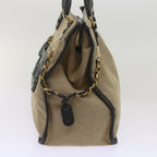 Chloe Harley Hand Bag Canvas Leather Beige 01 10 51 6008 yk10852