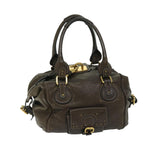 Chloe Paddington Shoulder Bag Leather Brown 03 09 51 5243 yk10862
