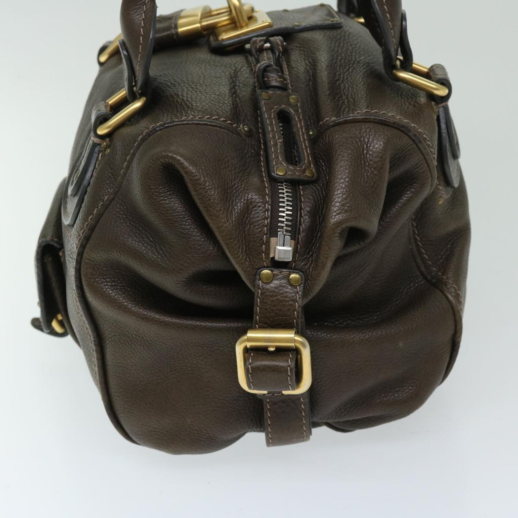 Chloe Paddington Shoulder Bag Leather Brown 03 09 51 5243 yk10862