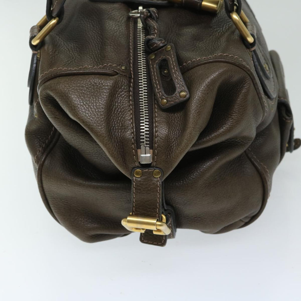 Chloe Paddington Shoulder Bag Leather Brown 03 09 51 5243 yk10862