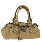 Chloe Paddington Shoulder Bag Leather Beige yk10879