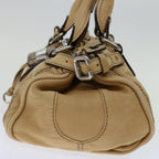 Chloe Paddington Shoulder Bag Leather Beige yk10879