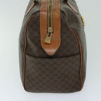 CELINE Macadam Canvas Boston Bag PVC Brown 10887