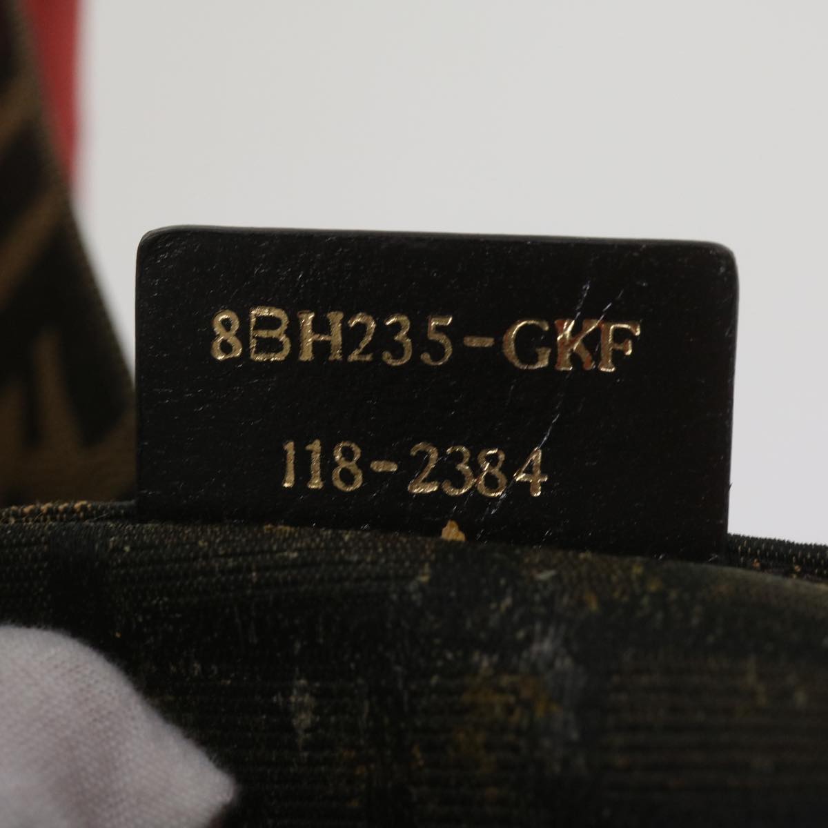 FENDI Zucca Canvas Tote Bag Black Brownyk10891