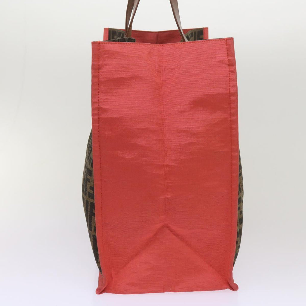 FENDI Zucca Canvas Tote Bag Black Brownyk10891