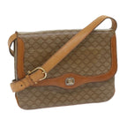 CELINE Macadam Canvas Shoulder Bag Beige 10893