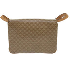 CELINE Macadam Canvas Shoulder Bag Beige 10893