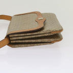 CELINE Macadam Canvas Shoulder Bag Beige 10893