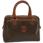 CELINE Macadam Canvas Hand Bag PVC Brown 10896