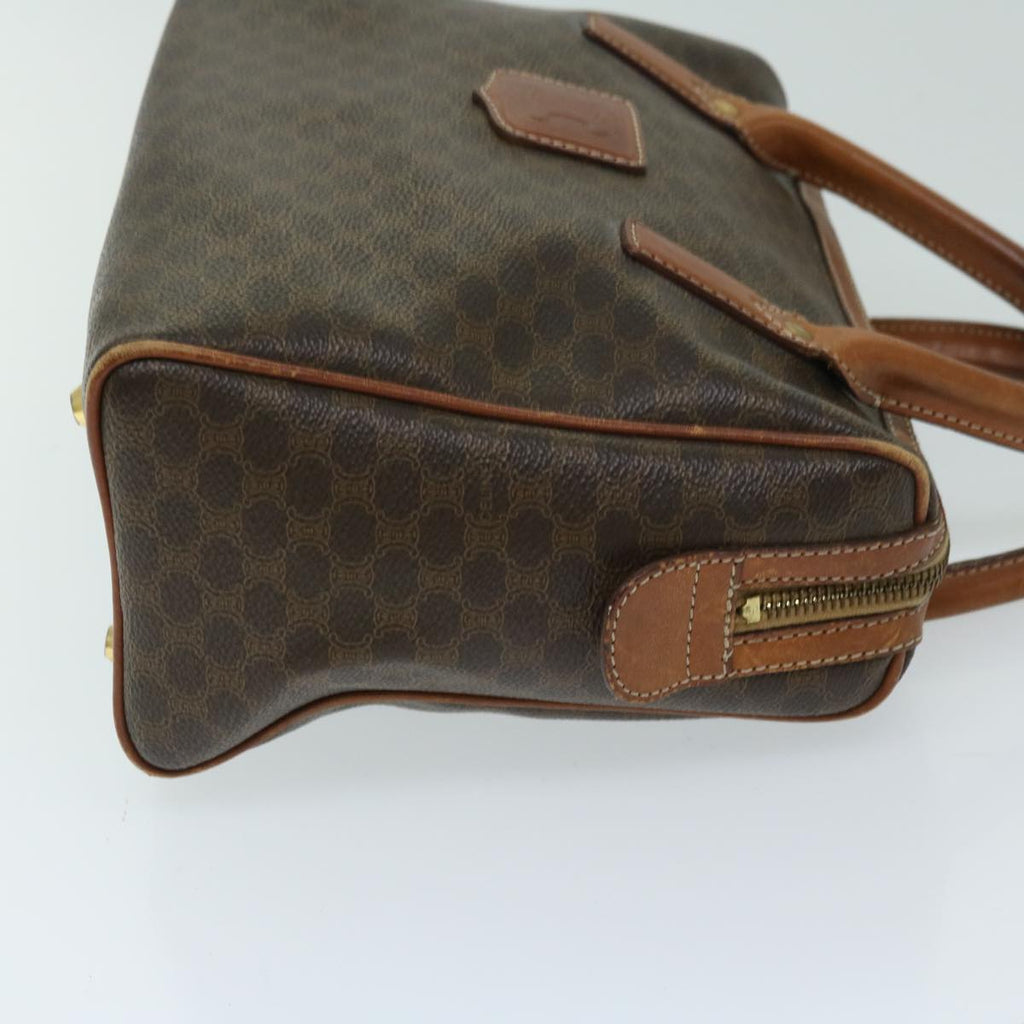 CELINE Macadam Canvas Hand Bag PVC Brown 10901
