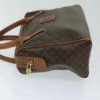 CELINE Macadam Canvas Hand Bag PVC Brown 10901
