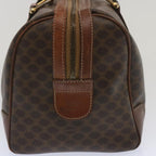 CELINE Macadam Canvas Hand Bag PVC Brown Auth yk10913