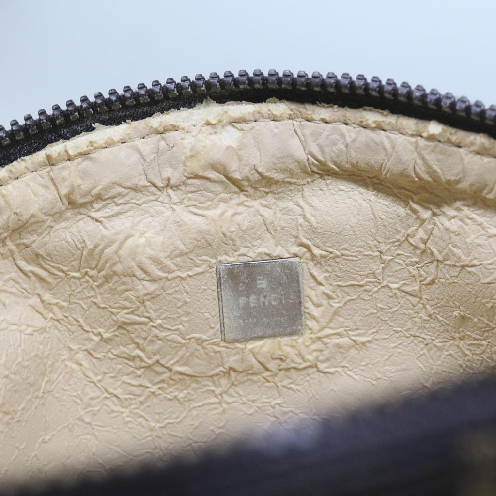 FENDI Zucca Canvas Pouch Brown Blackyk10915