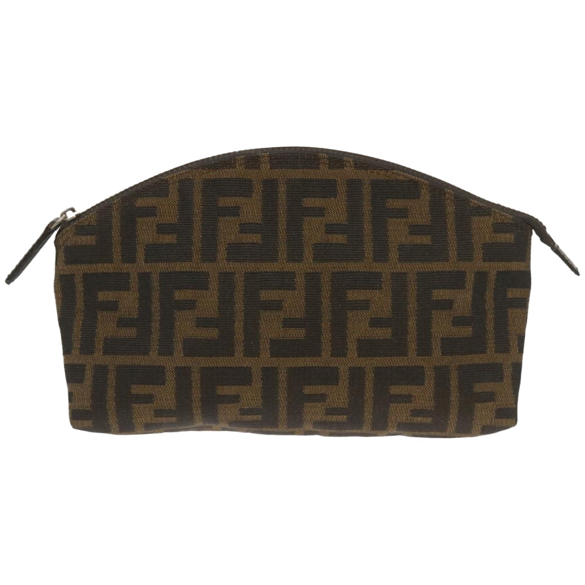 FENDI Zucca Canvas Pouch Brown Blackyk10915