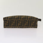 FENDI Zucca Canvas Pouch Brown Blackyk10915