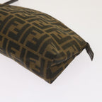 FENDI Zucca Canvas Pouch Brown Blackyk10915