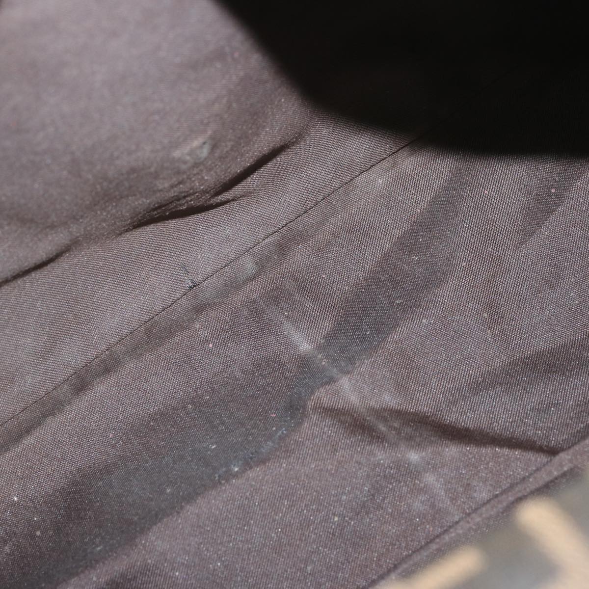 FENDI Zucca Canvas Mamma Baguette Shoulder Bag Black Brownyk10917