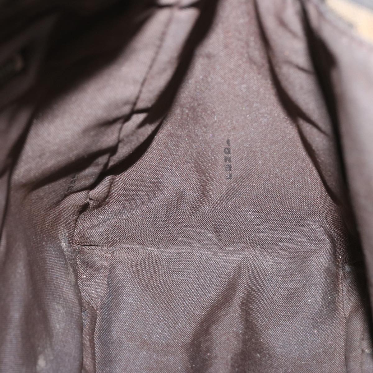 FENDI Zucca Canvas Mamma Baguette Shoulder Bag Black Brownyk10917