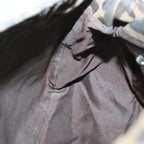 FENDI Zucca Canvas Mamma Baguette Shoulder Bag Black Brownyk10917