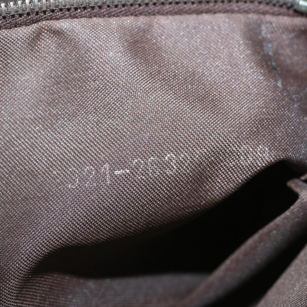 FENDI Zucca Canvas Mamma Baguette Shoulder Bag Black Brownyk10917