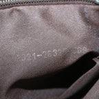 FENDI Zucca Canvas Mamma Baguette Shoulder Bag Black Brownyk10917