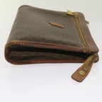 CELINE Macadam Canvas Clutch Bag Shoulder Bag PVC 3Set Brown Beige 10921