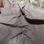 FENDI Zucca Canvas Shoulder Bag Black Brownyk10938