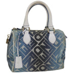 FENDI Mini Boston Bag Canvas Blueyk10944
