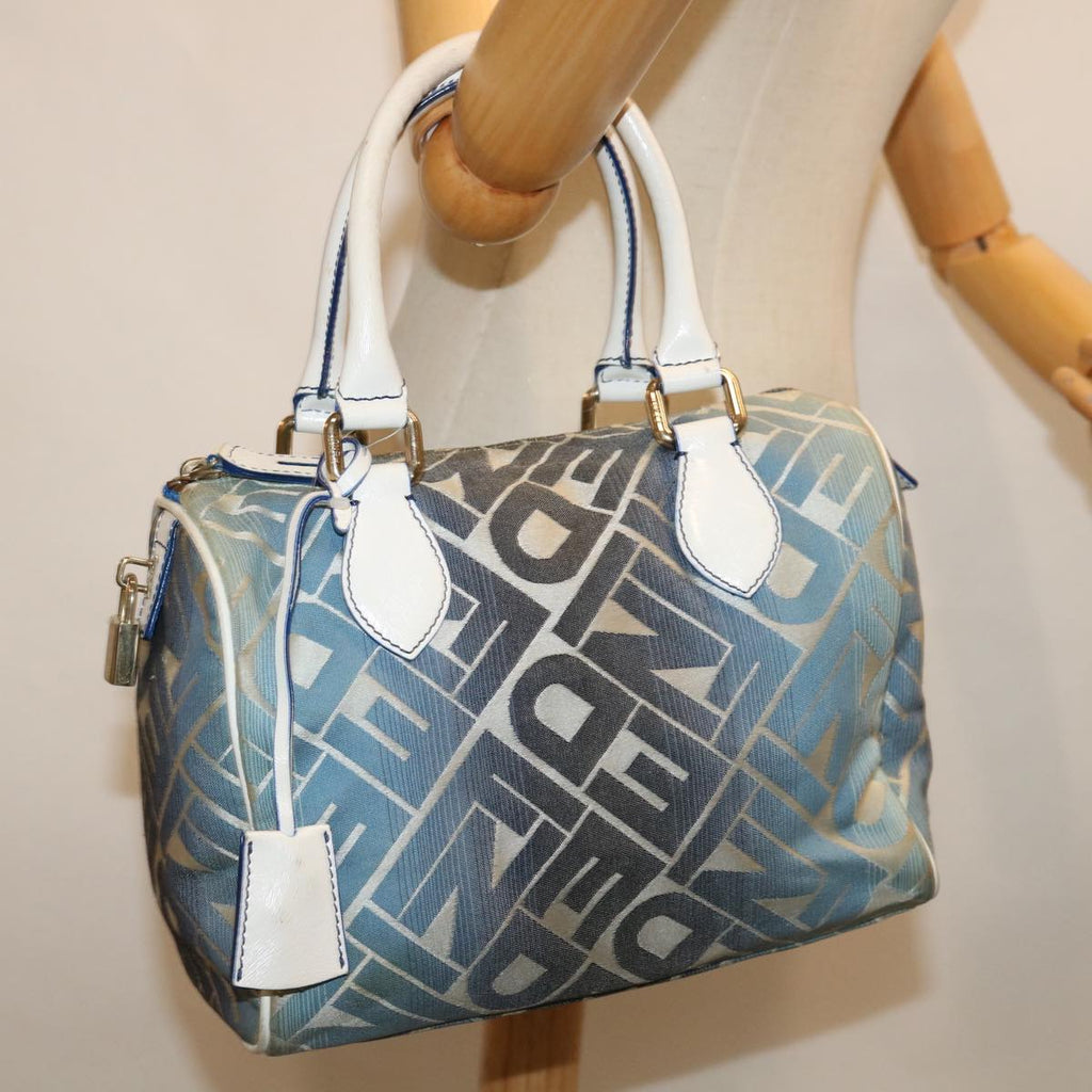 FENDI Mini Boston Bag Canvas Blueyk10944