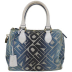 FENDI Mini Boston Bag Canvas Blueyk10944