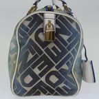FENDI Mini Boston Bag Canvas Blueyk10944