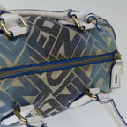 FENDI Mini Boston Bag Canvas Blueyk10944