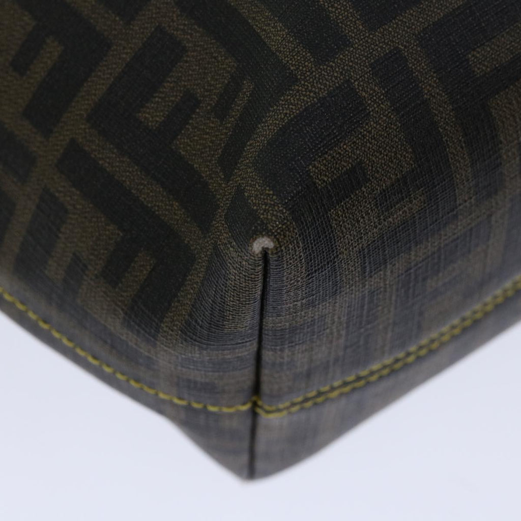 FENDI Zucca Canvas Tote Bag Black Brownyk10957