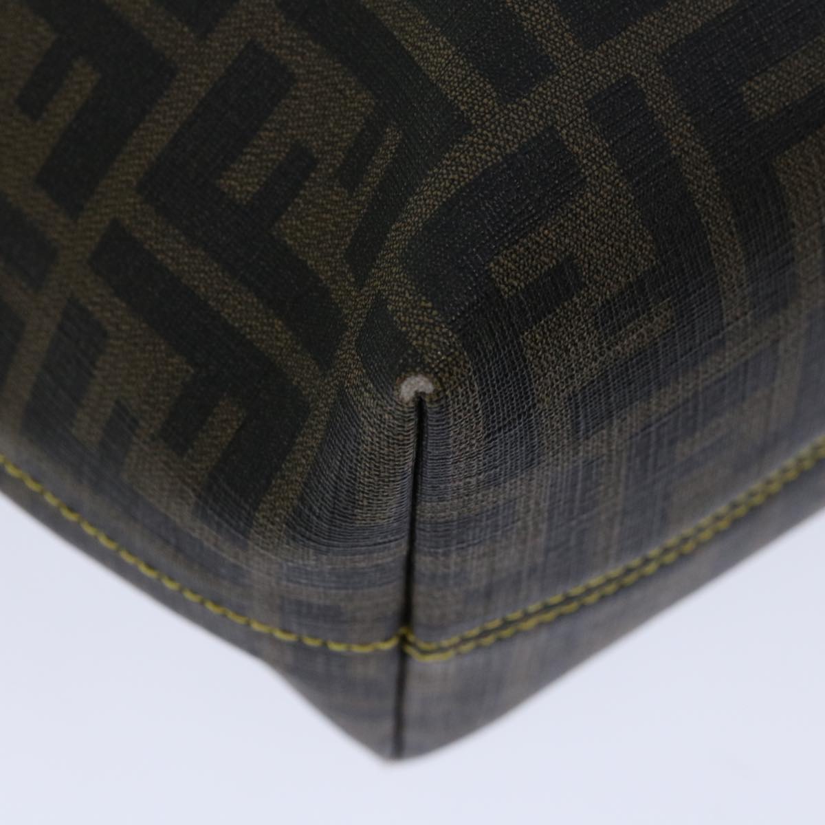 FENDI Zucca Canvas Tote Bag Black Brownyk10957