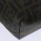 FENDI Zucca Canvas Tote Bag Black Brownyk10957