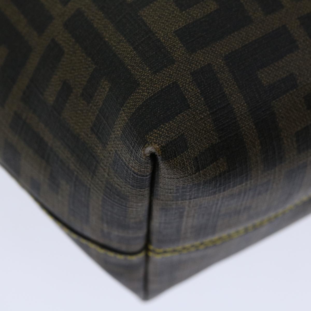 FENDI Zucca Canvas Tote Bag Black Brownyk10957